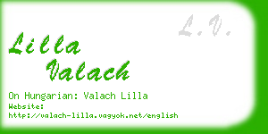 lilla valach business card